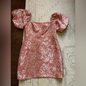 Anthropologie Rose/Gold Dress, Size 10, NWT